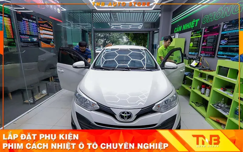 Dán phim cách nhiệt Toyota Vios - Biện pháp chống nóng hiệu quả, cản tia UV đến 99% 