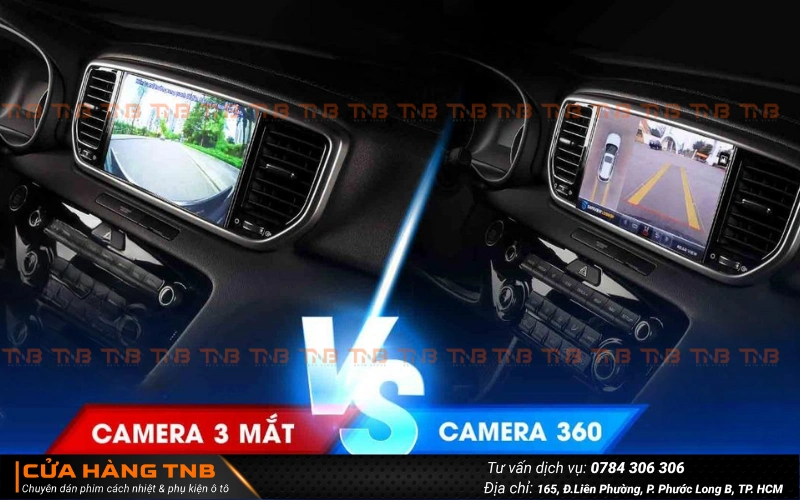 Nên lắp camera 3 mắt hay camera 360 cho xe ô tô?
