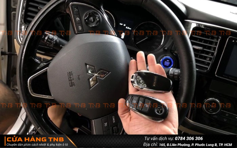 Danh sách Phụ kiện Mitsubishi Xpander cần thiết và cách chọn 9 Độ Smartkey xe Xpander (Đề nổ từ xa, chống tìm xe, chống trộm)