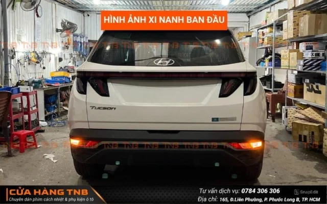 Đèn xi nhan phía sau Hyundai Tucson được đặt ở vị trí khá thấp
