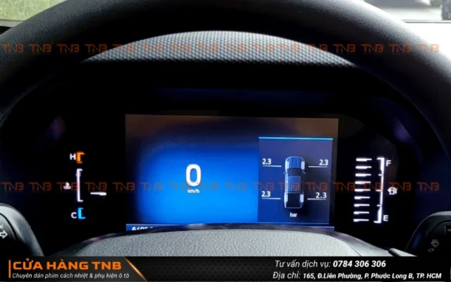 Cảm biến áp suất lốp ICAR Ellisafe i38 New thông tin được hiển thị ngay trên màn hình ODO của xe Ford 