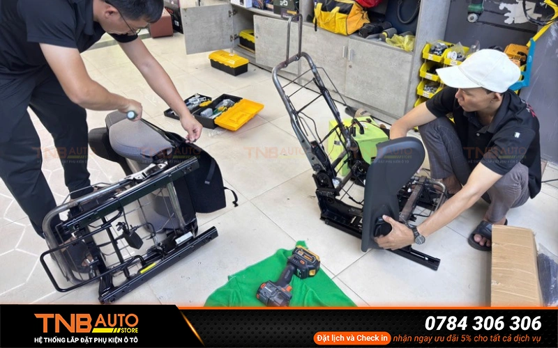 Các mẫu ghế chỉnh điện xe Vinfast VF3 hiện nay