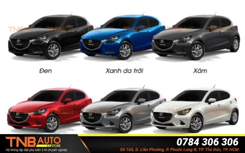 Các màu xe Mazda 2