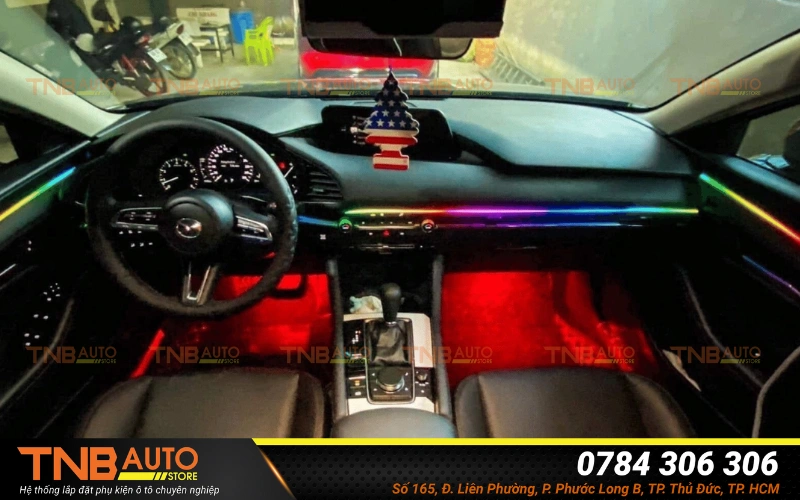 Đèn LED trang trí nội thất cho xe Mazda 2
