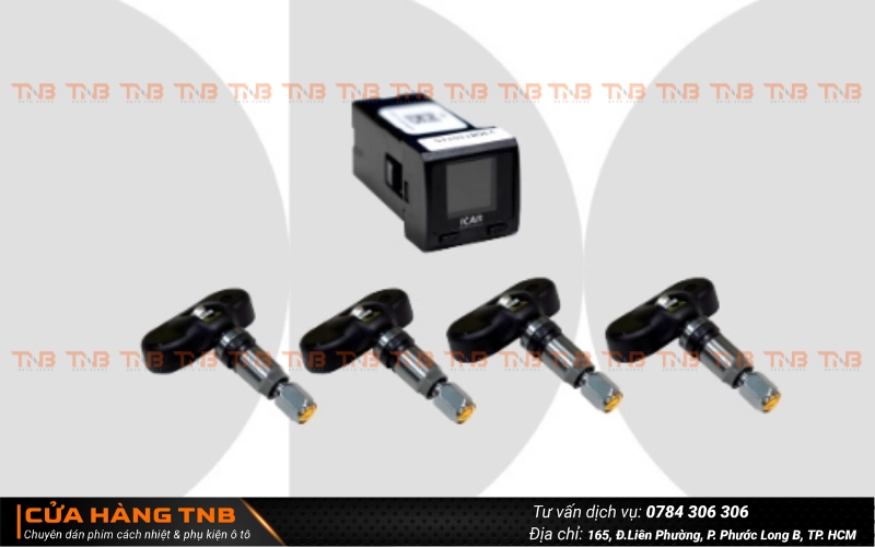 Cảm biến áp suất lốp giám sát an toàn lốp xe Toyota Fortuner