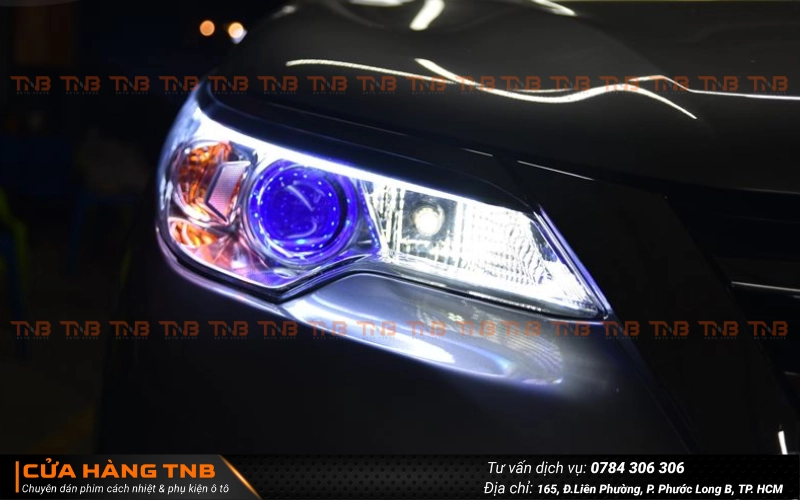 Nâng cấp đèn tăng sáng cho xe Toyota Fortuner
