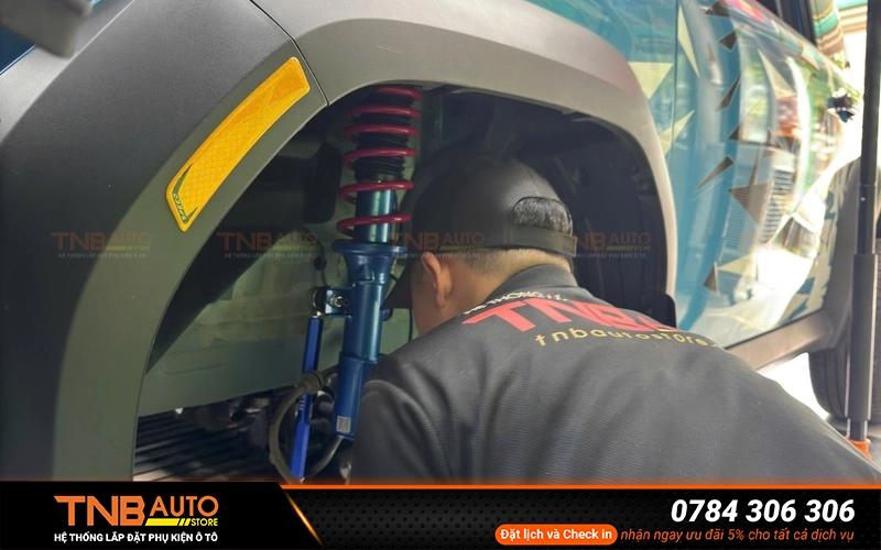 Hệ thống TNB Auto Store địa chỉ độ phuộc cho Vinfast VF3 uy tín, chất lượng tại Thủ Đức TPHCM