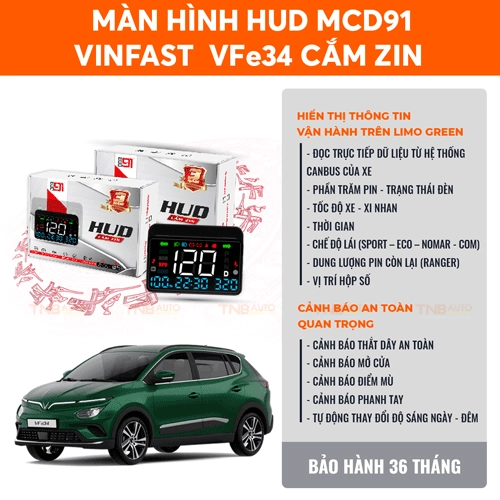 HUD kính lái xe điện VFe34 2