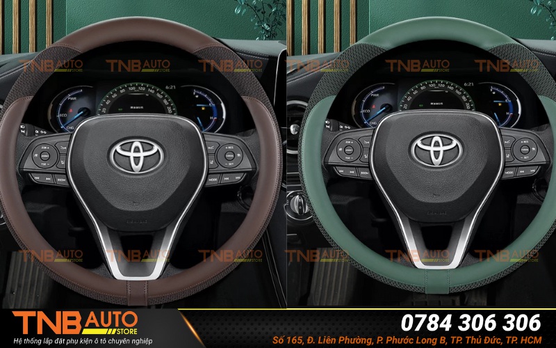 Bọc vô lăng dành riêng cho Yaris Cross được thiết kế vừa vặn, không bị xô lệch khi sử dụng