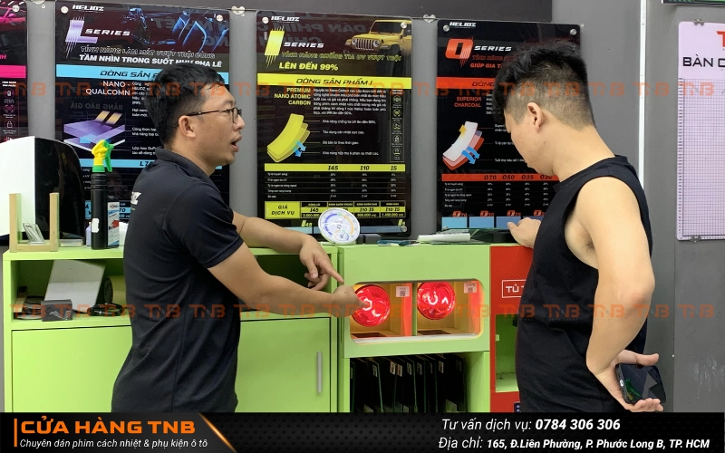 Dán phim cách nhiệt Honda Civic chống nóng | Giá ưu đãi 6 Khách hàng nên test chất lượng phim thực tế bằng các thiết bị chuyên dụng trước khi chọn dán