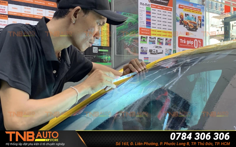 Dán phim cách nhiệt MG5 tại đơn vị TNB Auto Store