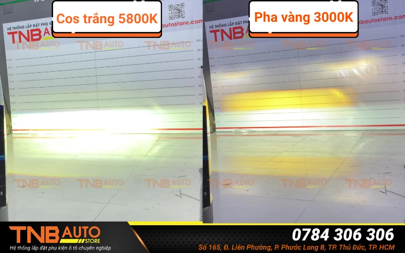 Đèn trợ sáng TS-V3 chính hãng HCLight - Ánh sáng sắc nét, lắp zin 26 Đèn trợ sáng TS-V3 HCLight có các chế độ pha vàng 3000K phá sươn cực mạnh, chế độ cos trắng 5800K rải sáng đều phù hợp với mọi điều kiện thời tiết