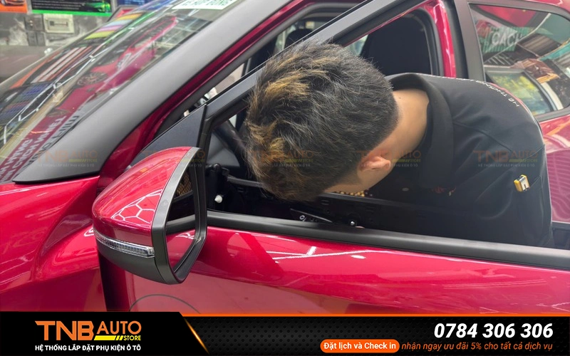 Bộ gập gương điện VF5 MCD91 khi lắp sẽ không ảnh hưởng đến bảo hành của xe