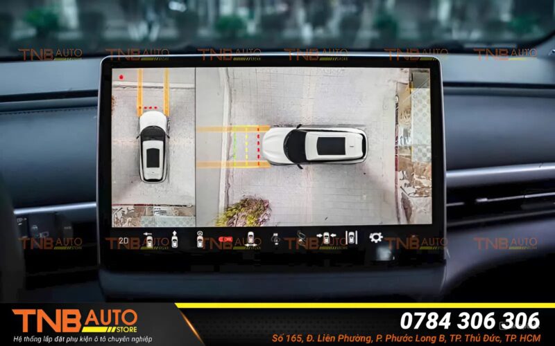 Camera 360 VF6 MCD91 cắm giắc theo xe, chuẩn hãng 15 Hệ thống lắp đặt phụ kiện ô tô TNB Auto Store là nơi lắp Camera 360 cho VinFast VF6 uy tín, chất lượng và giá tốt tại TP. HCM