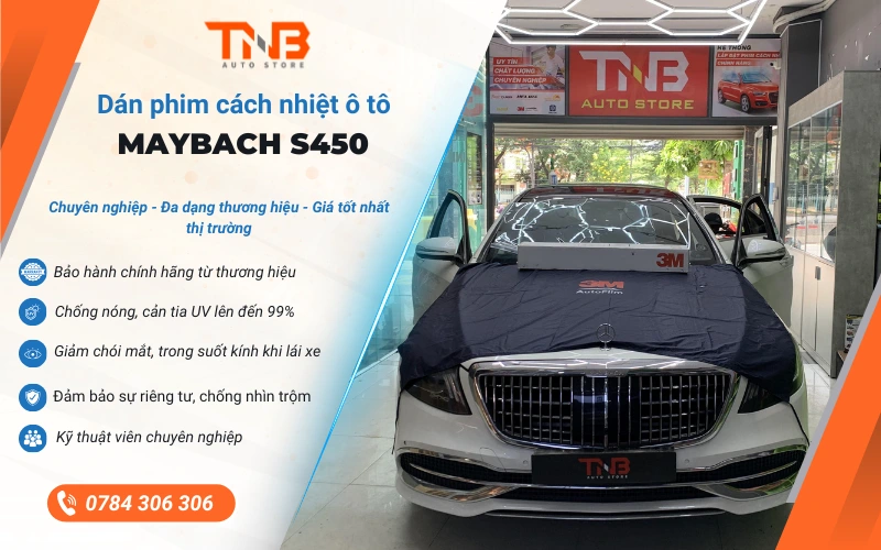 Tổng hợp các gói dán phim cách nhiệt Maybach S450 cao cấp 20
