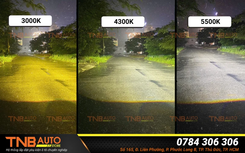 Độ bi gầm VinFast Limo Green tăng sáng an toàn, giá tốt 15 Độ bi gầm VinFast Limo Green có 3 nhiệt màu