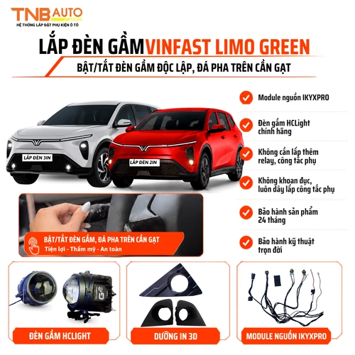 Độ đèn gầm Limo Green 11
