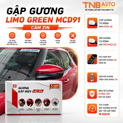 Gập gương VinFast Limo Green