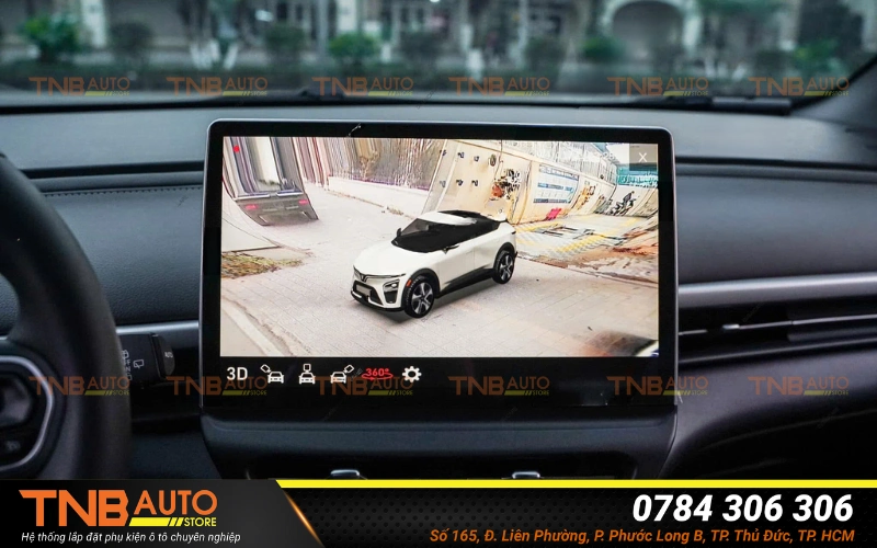 Camera 360 cho Vinfast Limo Green giúp tài xế quan sát toàn cảnh xung quanh xe, loại bỏ điểm mù và giảm nguy cơ va chạm