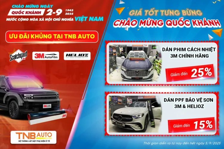 Hệ thống TNB Auto Store triển khai chương trình khuyến mãi lớn nhất trong năm dành cho khách hàng tại TPHCM và khu vực lân cận