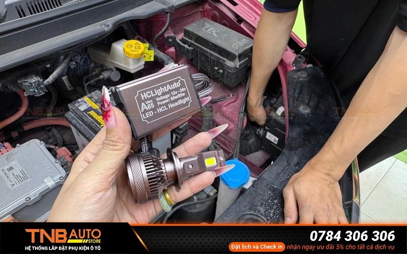 Nâng cấp thay bóng Led VF5 sáng hơn, đảm bảo zin 10 Bóng LED VinFast VF5 có tuổi thọ cao hơn gấp nhiều lần so với bóng halogen