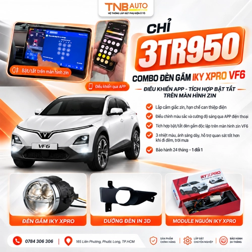 Poup khuyến mãi đèn gầm Iky Vf6