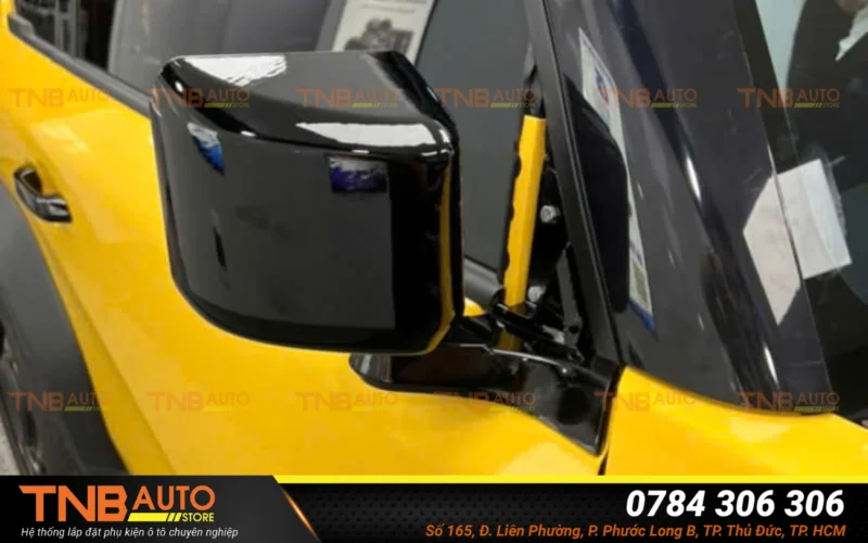 Xoay ngang gương VF3, mở rộng góc nhìn - Tích hợp gập gương tự động 12 Xoay ngang gương tích hợp gập tự động Vinfast VF3 là giải pháp mang đến sự an toàn và tiện nghi vượt trội.