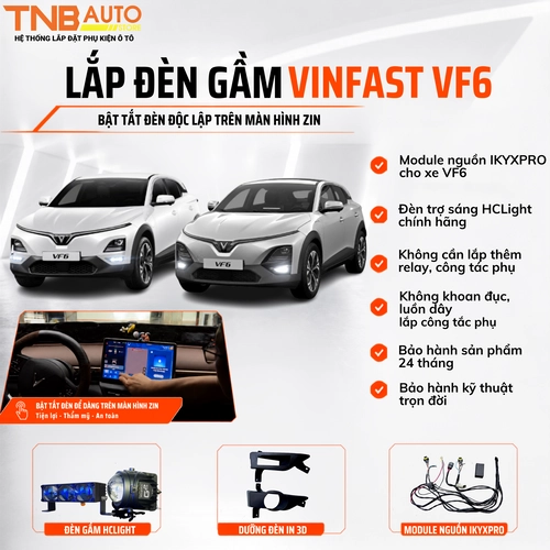 Độ đèn gầm VF6 2