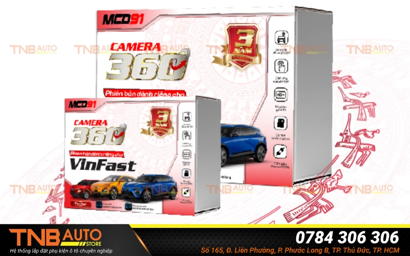 Lắp Camera 360 Vinfast VF3 cắm giắc, tích hợp cảm biến 13 Điểm nổi bật khi lắp camera 360 VinFast VF3 MCD91