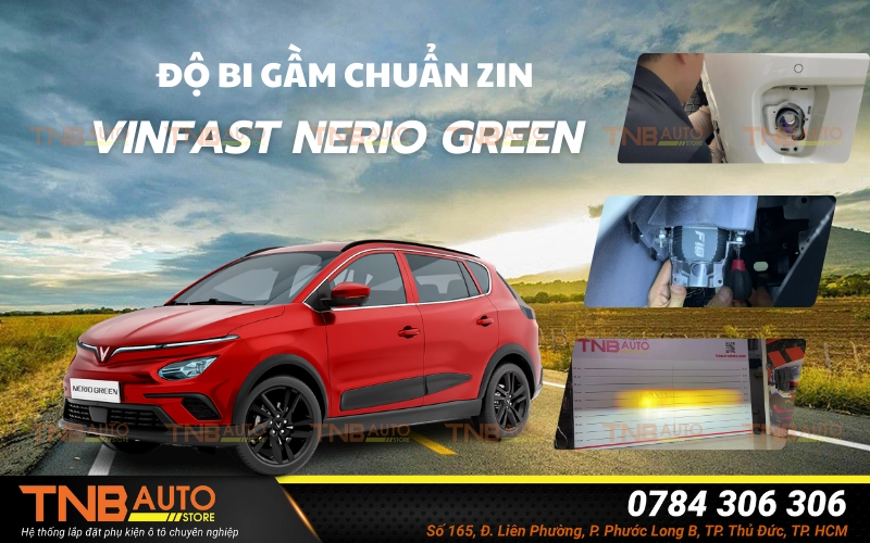 Độ đèn bi gầm VinFast Nerio Green giúp nâng cấp ánh sáng tập trung ngay mặt đường giúp quan sát tầm thấp rõ