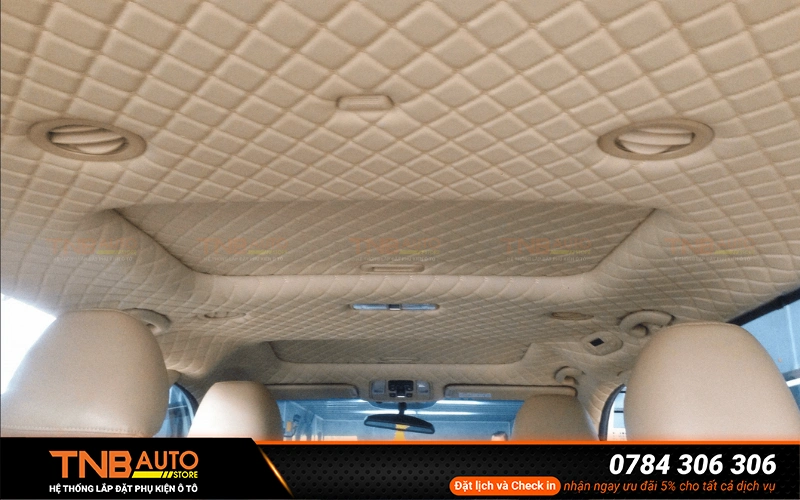 Bọc trần Limo Green cao cấp, sang trọng 22 Bọc trần 5D – 6D VinFast Limo Green