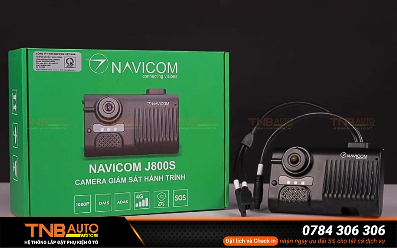 Hệ thống TNB Auto - Địa chỉ cung cấp và lắp đặt cam hành trình Navicom J800S chính hãng, giá tốt tại khu vực TP. HCM