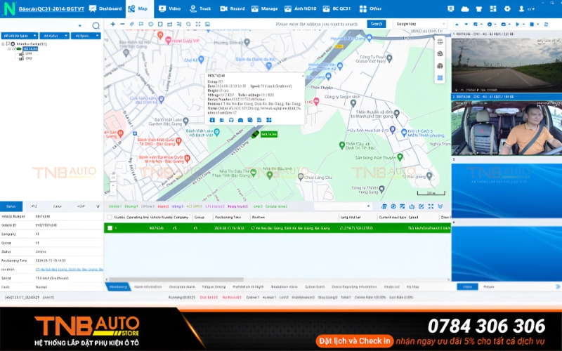 Camera hành trình Navicom X5 cho phép xem video, theo dõi vị trí xe trực tuyến, đồng thời xem lại, tải và trích xuất video trực tiếp trên máy tính