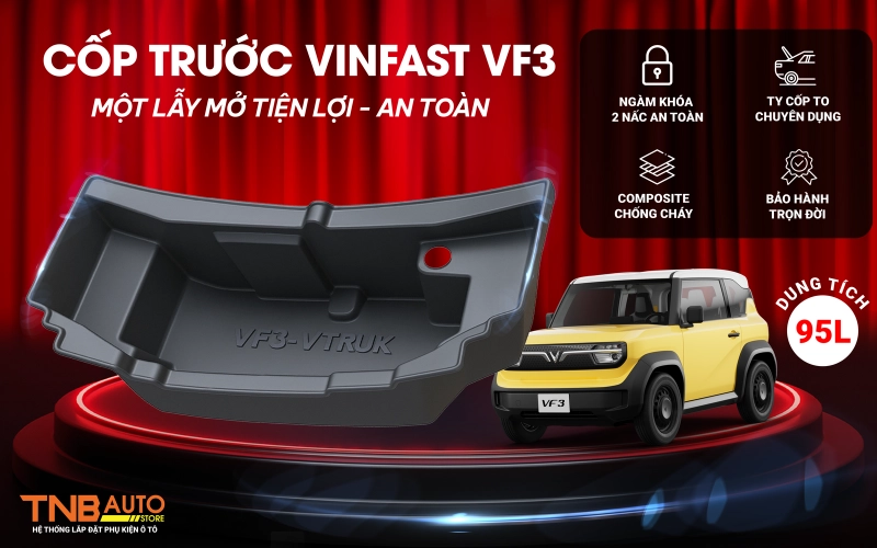 ĐỘ CỐP TRƯỚC VINFAST VF3 95L GIÁ SỐC CHỈ 3,9 TRIỆU 4 ĐỘ CỐP TRƯỚC VINFAST VF3 95L GIÁ SỐC CHỈ 3,9 TRIỆU