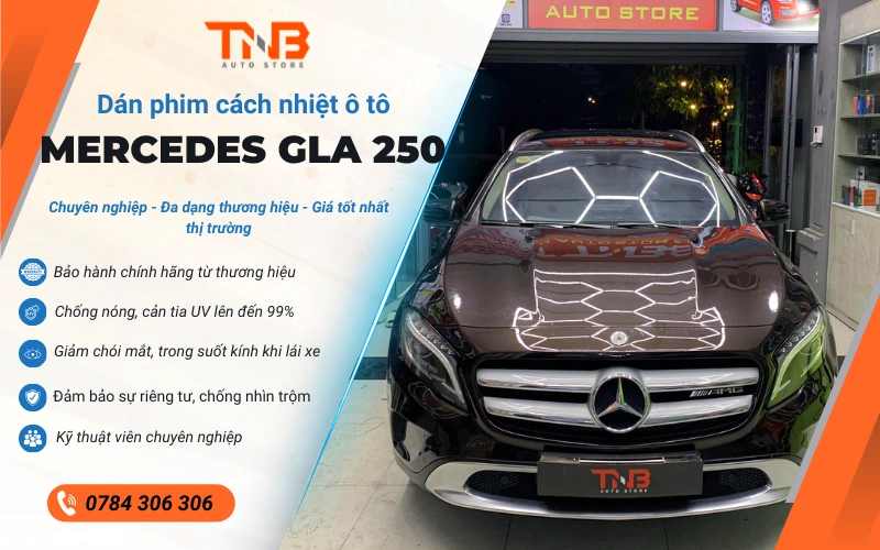 [Tư vấn] dán phim cách nhiệt Mercedes GLA 250 giảm nhiệt sâu 6