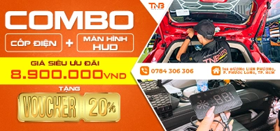 Lắp cốp điện tặng màn hình HUD và phiếu giảm giá 20% khi dán phim cách nhiệt hoặc PPF