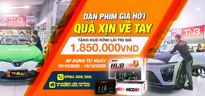 Lắp cốp điện tặng màn hình HUD và phiếu giảm giá 20% khi dán phim cách nhiệt hoặc PPF