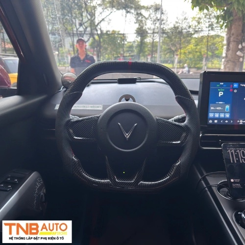 Bọc vô lăng Vinfast Limo Green đẹp thiết kế theo yêu cầu 7
