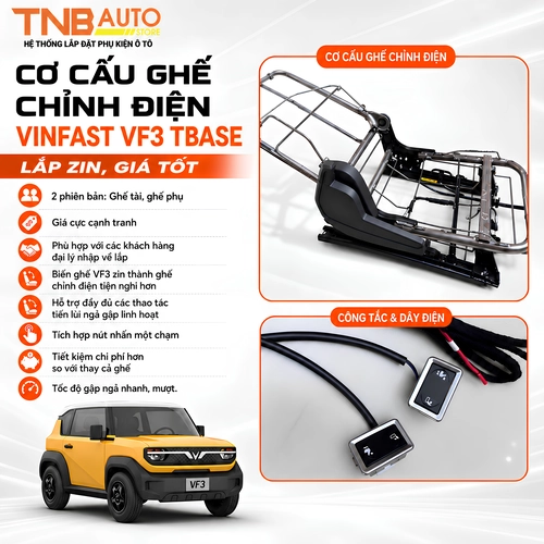 Cơ cấu ghế chỉnh điện Vinfast VF3 TBase 4