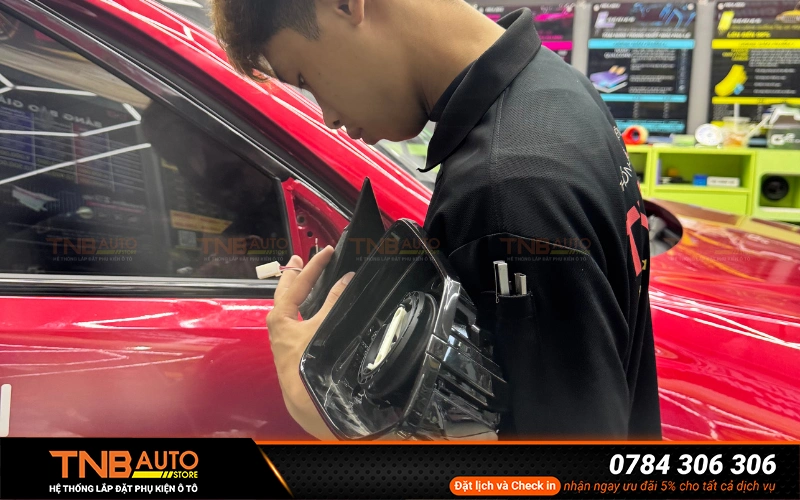 Kinh nghiệm khi lắp gập gương để đăng kiểm dễ dàng