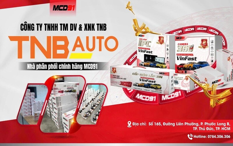 Hệ thống TNB Auto chính thức trở thành đại lý phân phối chính thức của thương hiệu phụ kiện xe điện MCD91