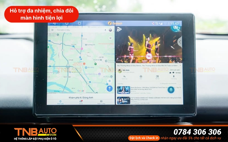 Hỗ trợ đa nhiệm, chia đôi màn hình tiện lợi