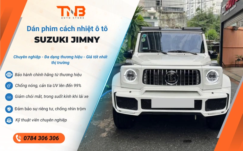 Tư vấn gói dán phim cách nhiệt Suzuki Jimny chất lượng 8