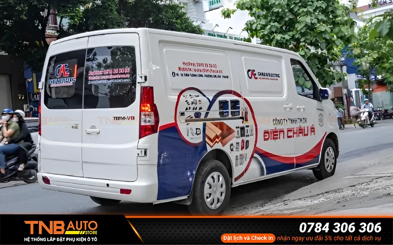 Dán decal Vinfast EC Van thiết kế riêng cực độc đáo 10 Decal có thể tháo ra, thay đổi thiết kế mới bất cứ lúc nào mà không làm hư hại lớp sơn gốc