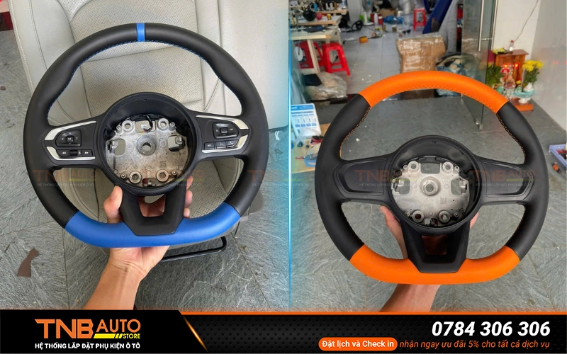 Khâu vô lăng Limo Green không ảnh hưởng đến vô lăng zin