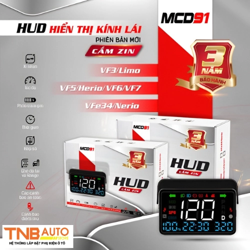 Màn hình HUD MCD91 hiển thị kính lái phiên bản V2