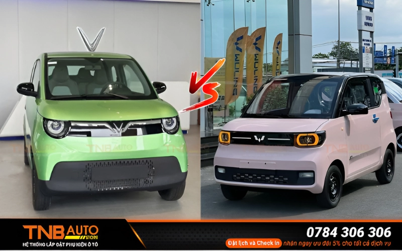 So sánh chi tiết thông số của xe Vinfast Minio Green và Wuling Mini