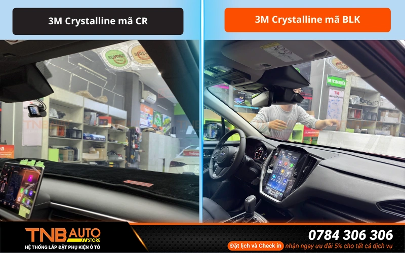 So sánh phim cách nhiệt 3M mã CR và CR BLK?