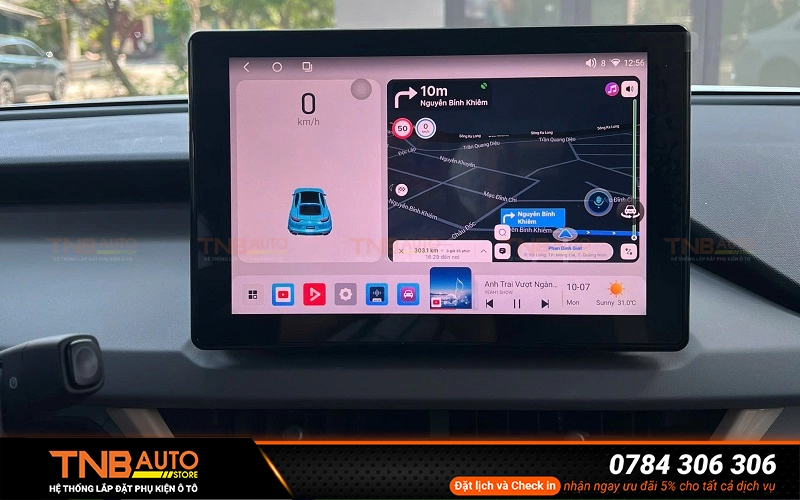 Top phụ kiện VinFast EC Van cần thiết nên chọn 5 Màn hình Android cho xe VinFast EC Van