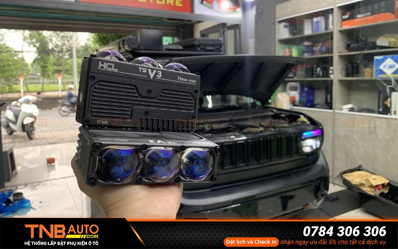 Đèn trợ sáng tăng khả năng chiếu xa, hỗ trợ lái xe ban đêm hiệu quả cho xe điện